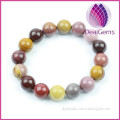 Wholesale 10mm colorful jasper round beads stretch bracelet